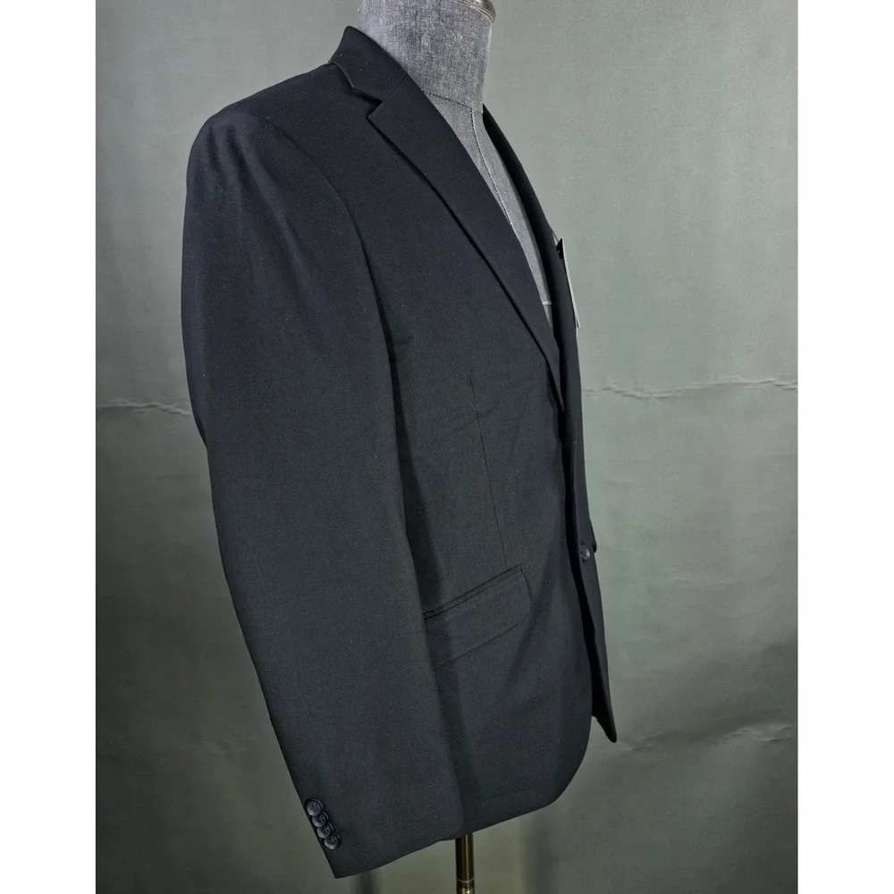 Kenneth Cole Reaction Sport Coat Mens 38S Black Techni-Cole Blazer Suit Jacket‎